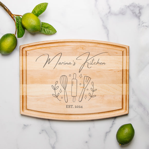 My Kitchen Cutting Board Personalized