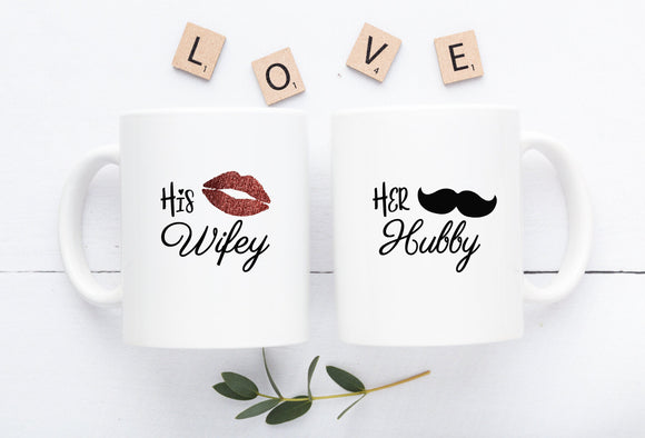 His Wifey Her Hubby Mugs